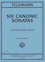 Six canonic Sonatas for 2 string basses 2 parts