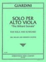 Solo for viola and keyboard