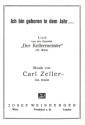 Ich bin geboren in dem Jahr f�r Gesang und Klavier