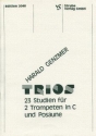 Trios  23 Studien f�r 2 Trompeten in C und Posaune.