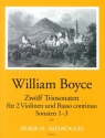 12 Sonaten Band 1 (Nr.1-3) f�r 2 Violinen und Bc Stimmen
