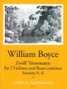 12 Sonaten Band 2 (Nr.4-6) f�r 2 Violinen und Bc Stimmen