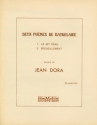 Dora  2 Poemes De Baudelaire Cht-Piano (Jet D'Eau Vocal and Piano
