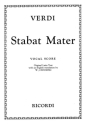 G. Verdi Stabat Mater Lat-Eng Vsc Canto (O Voce Recit) E Pianoforte