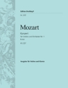 Konzert B-Dur Nr.1 KV207 f�r Violine und Orchester f�r Violine und Klavier