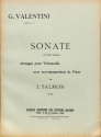 Valentini  Sonate En Si Bemol Violoncelle Et Piano (Salmon Violoncello