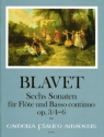 6 Sonaten op.3/4,6 f�r Fl�te und Bc