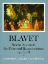 6 Sonaten op.3/1-3 f�r Fl�te und Bc