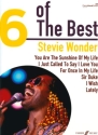 6 of the Best: Stevie Wonder piano/vocal/guitar songbook