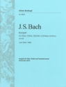 Konzert d-Moll BWV1060 f�r Oboe, Violin, Streicher und Bc f�r Oboe, Violine und Klavier