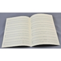Notenpapier DIN A4 hoch 4x3 Systeme 21x29,7 cm Solo-Klavier (5 B�gen)