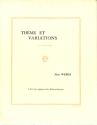 WEBER A. THEME ET VARIATIONS VIOLON ET PIANO