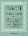 Sonate e-Moll nach BWV528 f�r Oboe d'amore (Violine) und obligates Cembalo