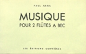 ARMA MUSIQUE POUR 2 FLUTES A BEC (SOPRANOS)