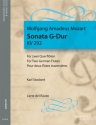 Sonate G-Dur KV292 f�r 2 Fl�ten Spielpartitur