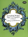 Symphonies nos. 1, 2, 3 and 4 for orchestra score