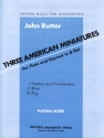 3 American Miniatures for flute and clarinet score