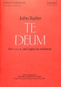 Te deum for mixed chorus and organ score