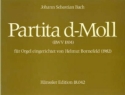 Partita in d Org P