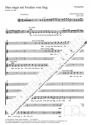 Man singet mit Freuden vom Sieg f�r gem Chor und Instrumente Chorpartitur