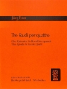 Tre Studi per quattro 3 Episoden f�r SATB Blockfl�ten  Partitur