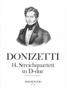DONIZETTI, Gaetano 14. Streichquartett D-dur 2 Violinen, Viola, Violoncello