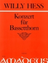 HESS W. Bassetthornkonzert op.116 - Partitur Bassetthorn, Orchester