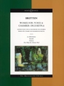Werke f�r Stimme und Kammerorchester f�r Gesang und Kammerorchester Studienpartitur