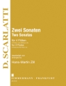 2 Sonaten f�r 4 Fl�ten (3 und Altfl�te in G) Partitur und Stimmen