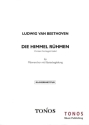 Die Himmel r�hmen f�r M�nnerchor und Klavier Chorpartitur