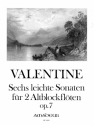 6 leichte Sonaten op.7 f�r 2 Altblockfl�ten Spielpartitur