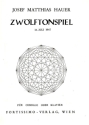 Zw�lftonspiel 13. Juli 1947 f�r Cembalo (Klavier)