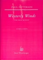 Westerly Winds for flute, oboe, clarinet, horn in F and bassoon score and parts