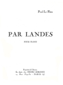 Par landes pour piano