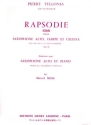Rhapsodie op.92 pour saxophone alto, harpe et celesta pour saxophone alto et piano partition