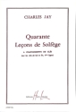 JAY Charles Le�ons 2 cl�s (40) sans accompagnement Solf�ge partition