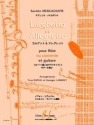 Larghetto et Allegretto pour fl�te (clarinette) et guitare partition et parties