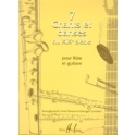 7 Chants et danses du XIX�me si�cle pour fl�te et guitare partition et parties