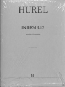 HUREL Philippe Interstices piano et 3 percussions Partition + mat�riel