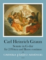Sonate G-Dur f�r 2 Fl�ten und Bc Stimmen
