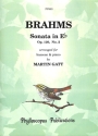 Sonata in Eb Major op.120,2 for bassoon and piano