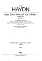 Haydn, Joseph Missa Sancti Bernardi von Offida in B Soli SSATBB, Coro SATB, 2 Ob, 2 Clt, 2 Fg, 2 Ctr, Timp, 2 Vl, Va, Bc, Viola