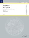 Konzert op.10,5 RV434, PV262 f�r Fl�te und Streicher f�r Fl�te und Klavier