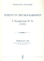 Sinfonie Nr.1 W76 f�r Orchester Studienpartitur (1925)
