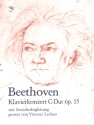 Konzert C-Dur Nr.1 op.15 f�r Klavier und Streicher Partitur
