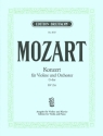 Konzert G-Dur Nr.3 KV216 f�r Violine und Orchester f�r Violine und Klavier