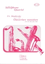 Ouverture miniature from The Nutcrakcer Suite for 4 saxophones (SATB) score and parts
