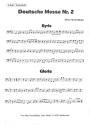 Deutsche Messe Nr.2 f�r gem Chor und Klavier (Rhythmusgruppe ad lib) Kontrabass/E-Bass