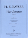 4 Sonaten op. 33  Band 2 (Sonaten Nr.3 und 4) f�r Violine und Klavier