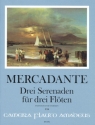 3 Serenaden f�r 3 Fl�ten Partitur und Stimmen